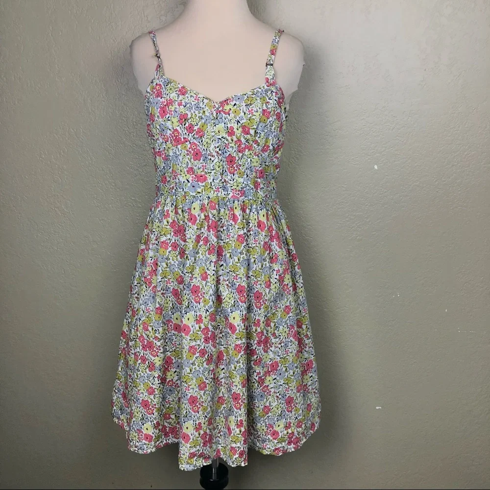 FOSSIL Floral Sun Dress sz M - Picture 2 of 9